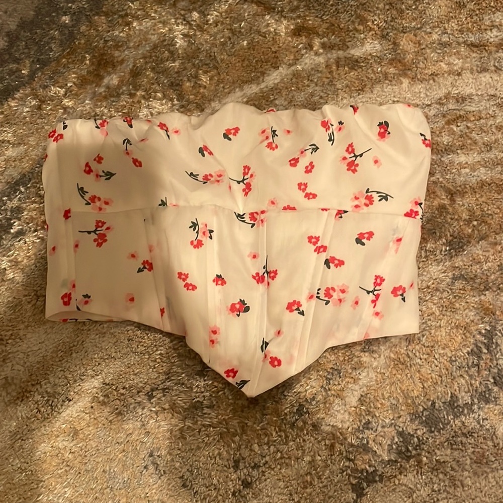 princess polly ivy bustier floral top